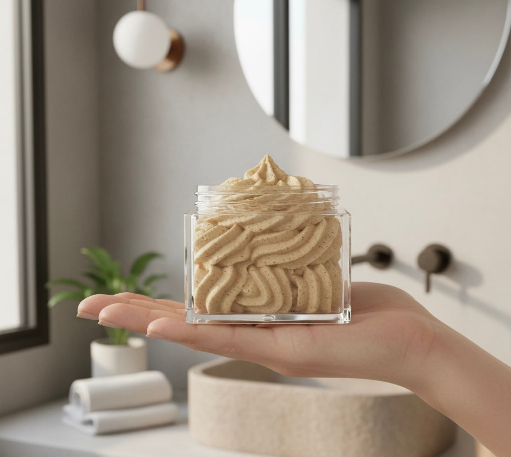 Doughlicious Glow 3 en 1 – Gommage nourrissant au karité & murumuru