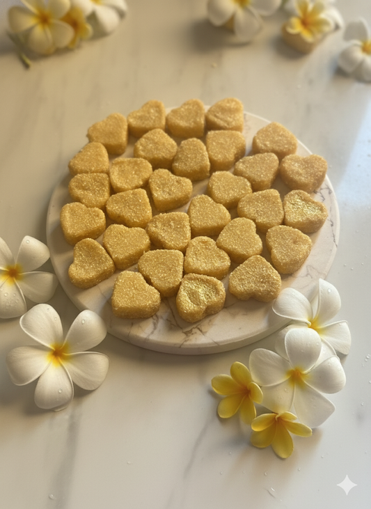 Minis coeurs de gommage 3 en 1 au Karité et Murumuru
