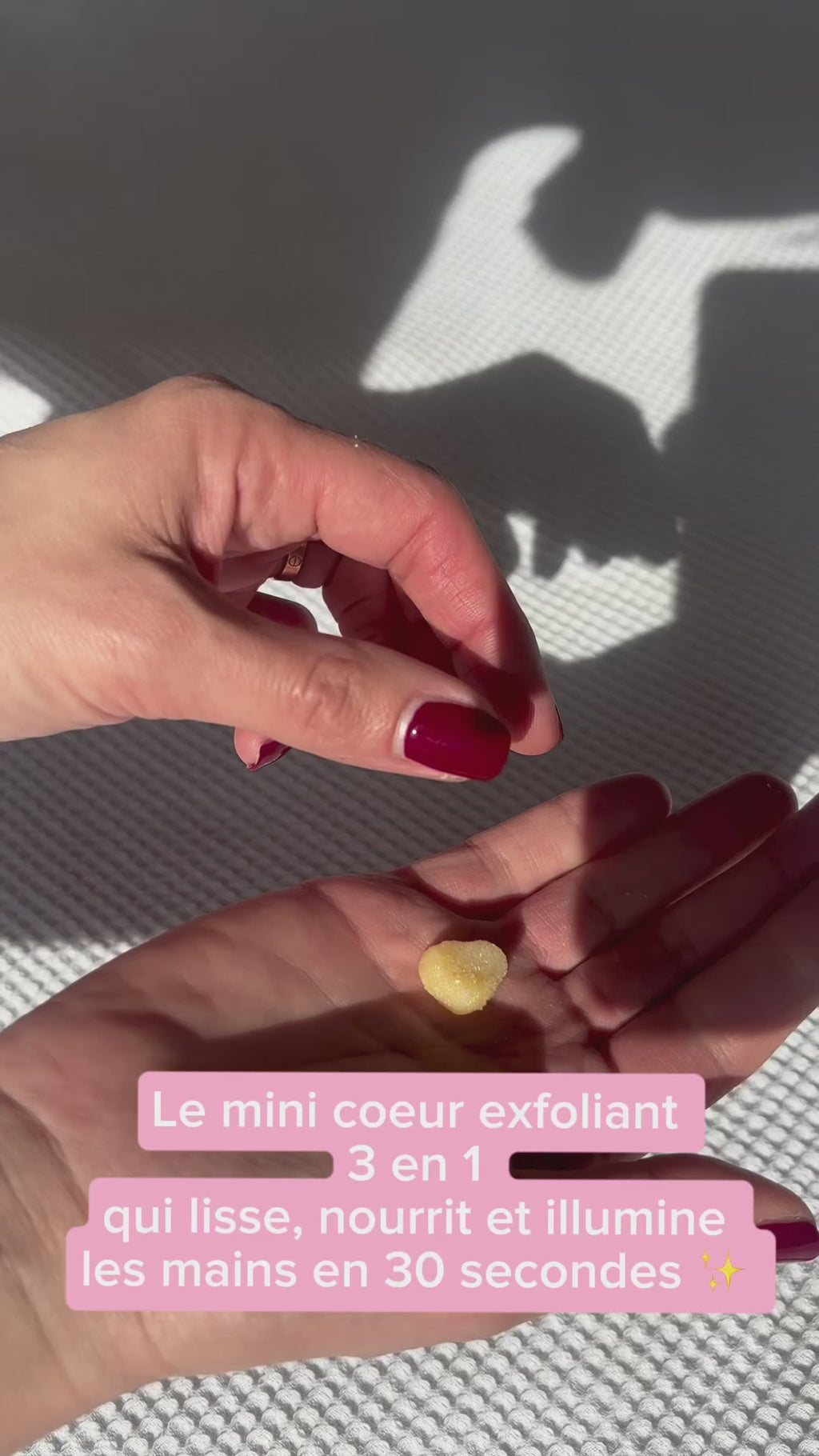 Minis coeurs exfoliants magiques au Karité